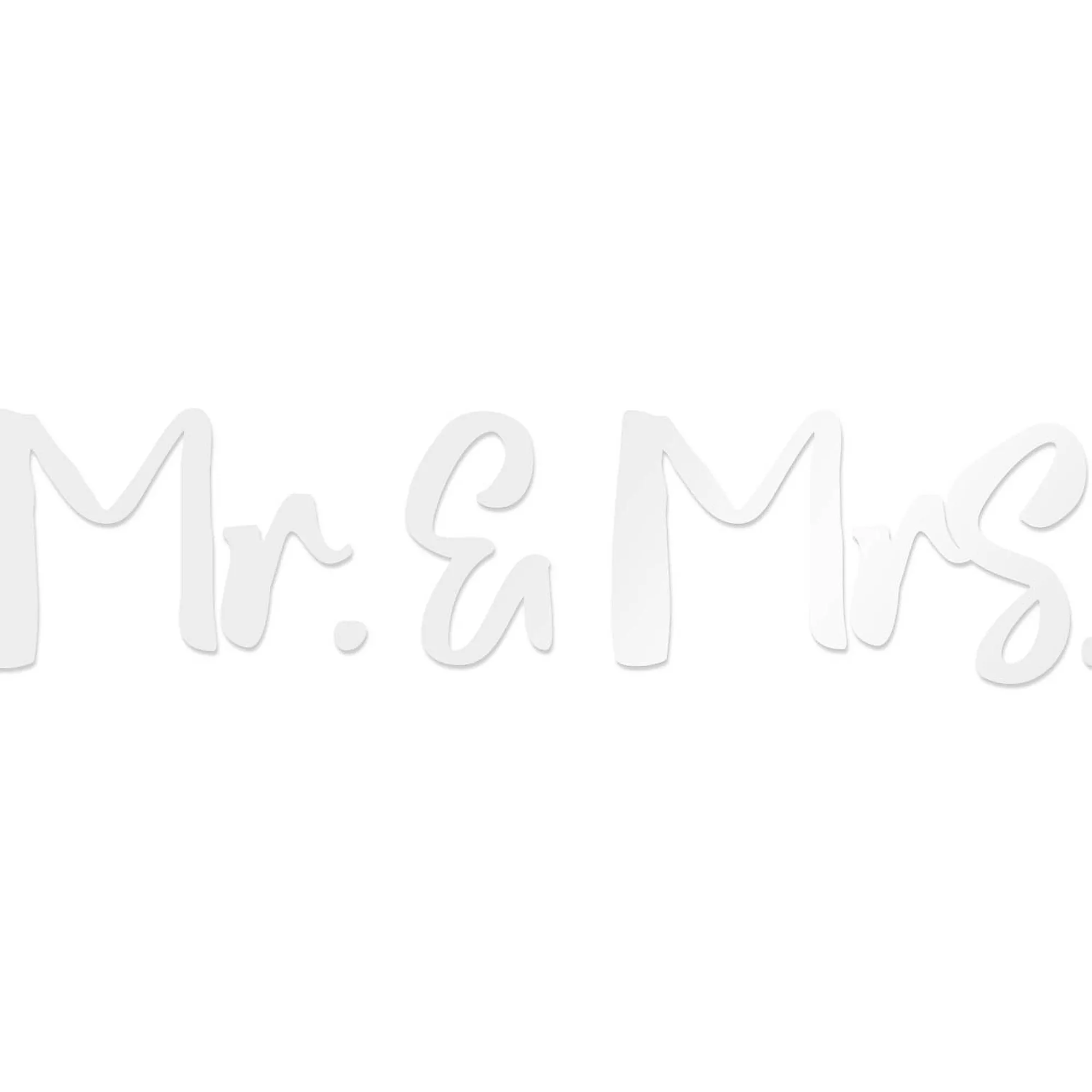 Shop Autocollant Pour Voiture Mr & Mrs Étiquettes Cadeaux