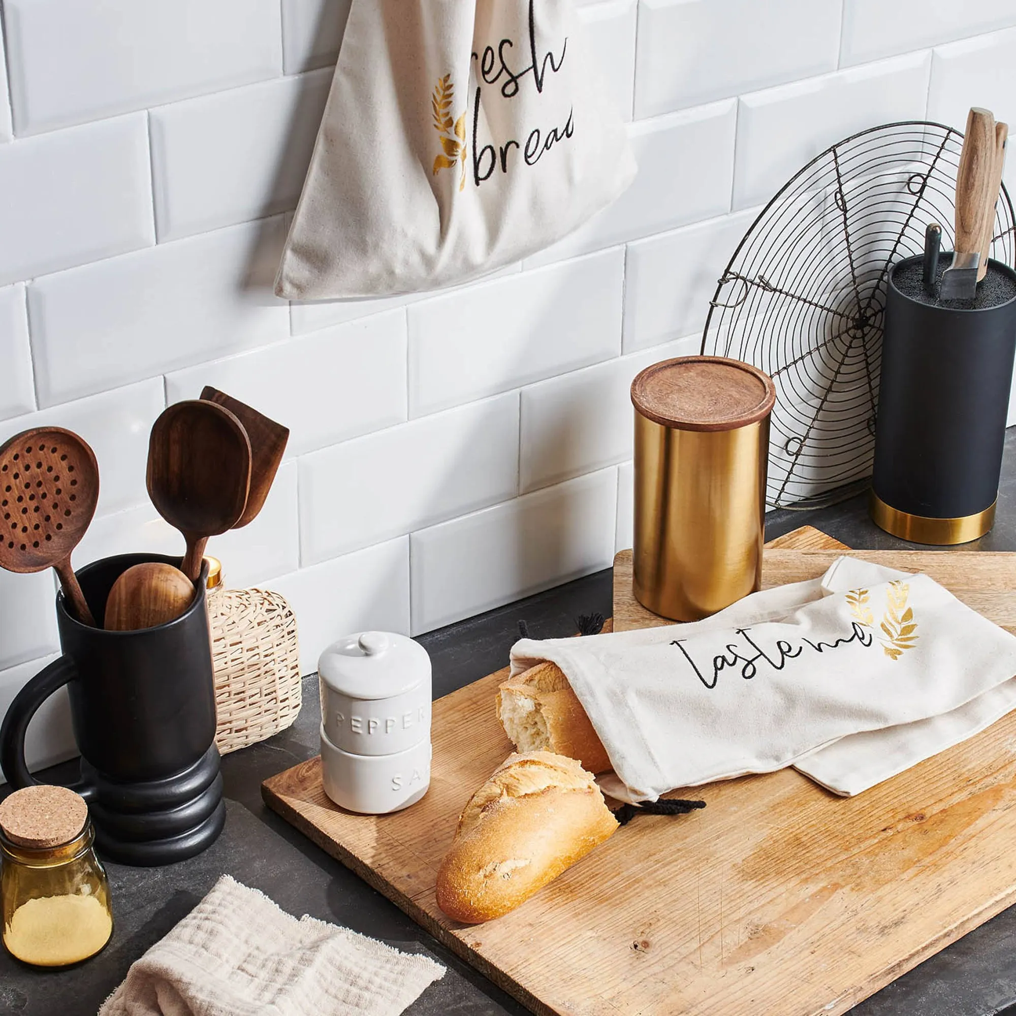New Bloc A Couteaux Round Rangement De Cuisine