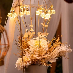 Fashion Bouquet De Fleurs Artificielles Feuille D'Argent Fleurs Individuelles