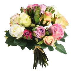 Outlet Bouquet De Fleurs Artificielles Roses Idées De Cadeaux