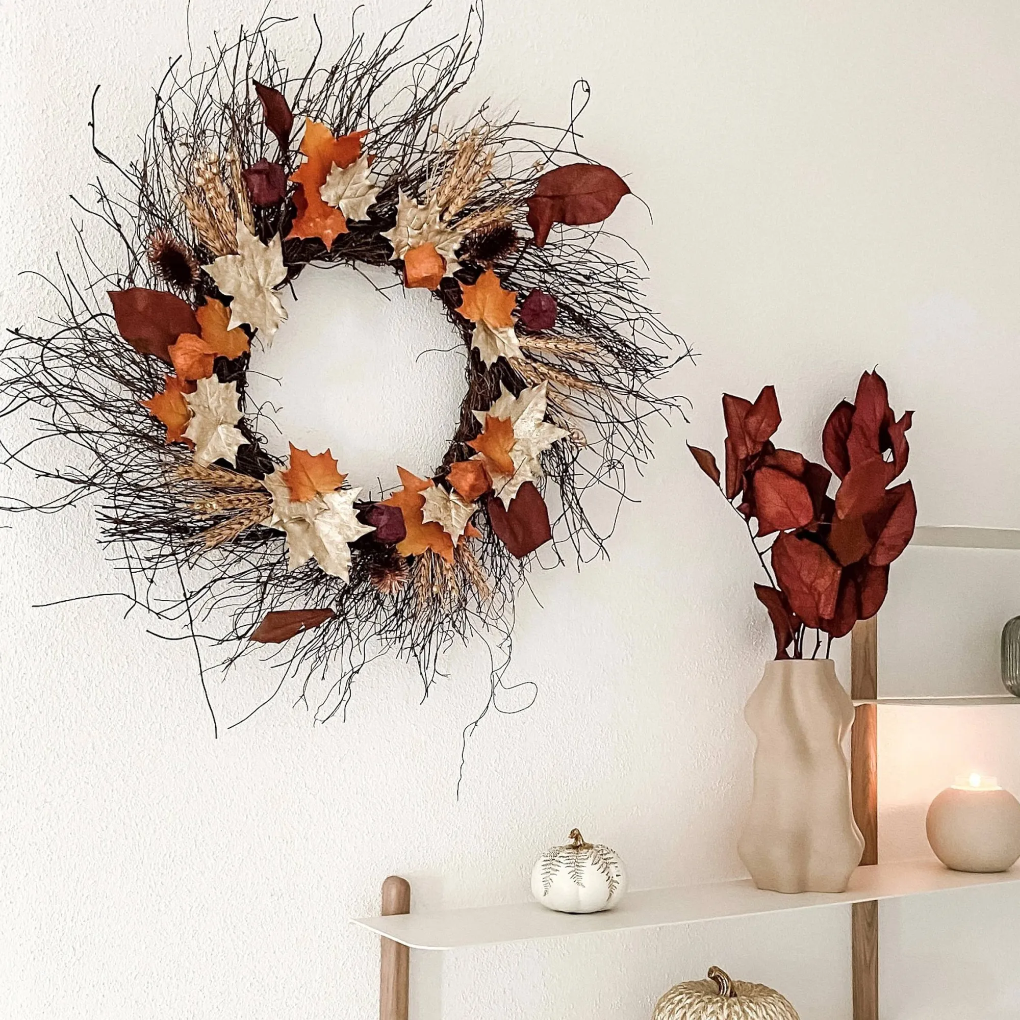 Store Bouquet De Fleurs Sechees Leaves Fleurs Individuelles