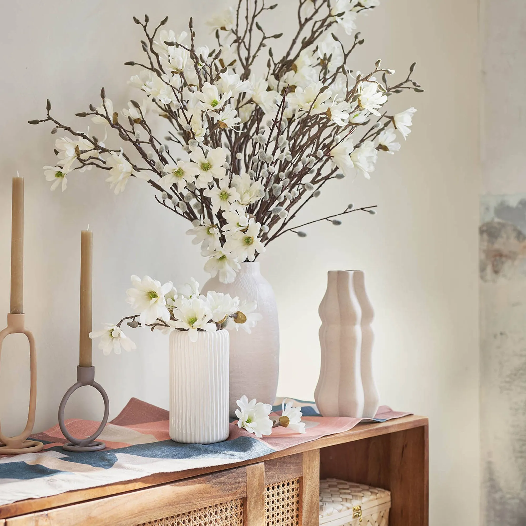 New Branche Artistique Magnolia Fleurs Individuelles