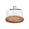 Flash Sale Cloche De Service Avec Assiette En Bois Idées De Cadeaux