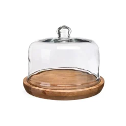 Flash Sale Cloche De Service Avec Assiette En Bois Idées De Cadeaux