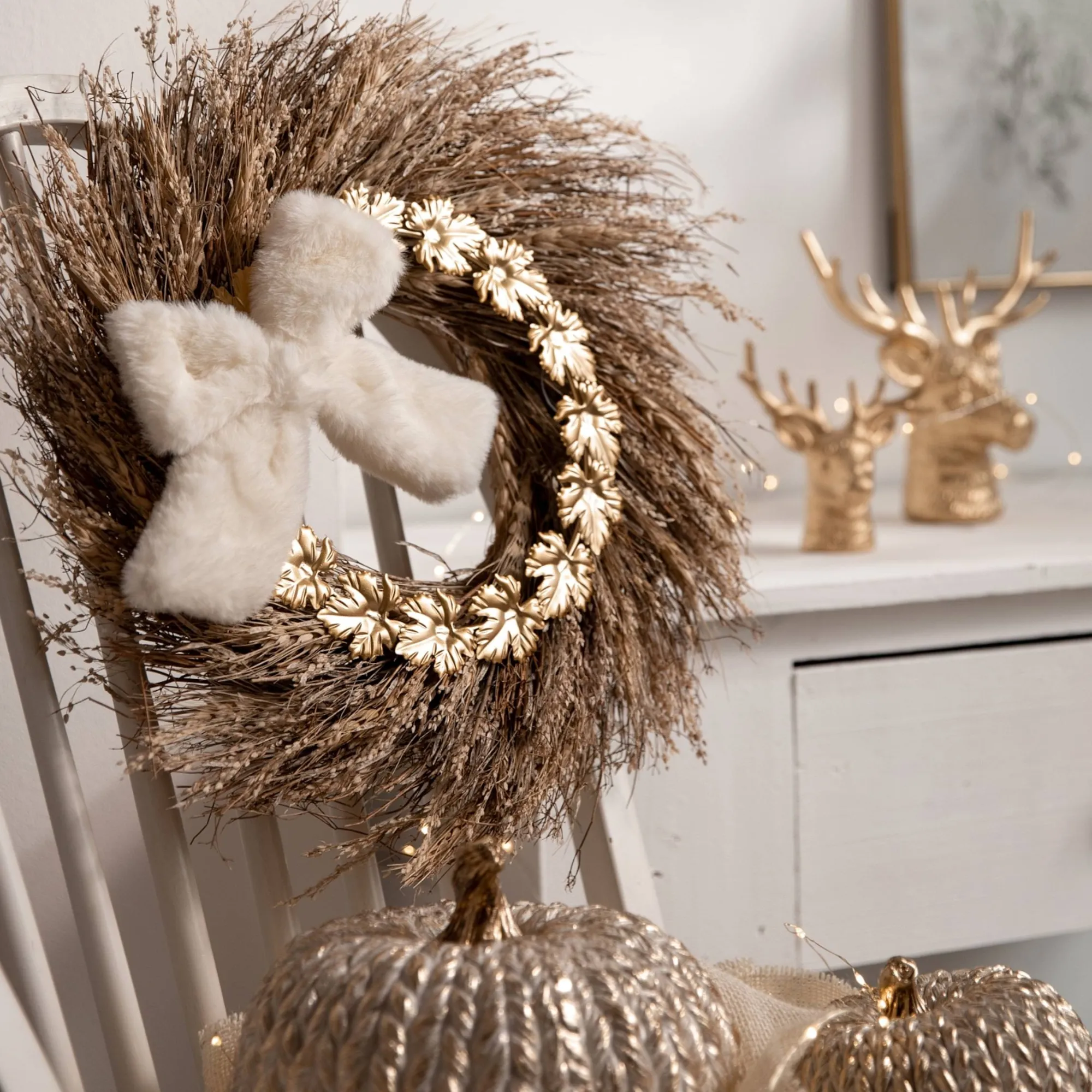 Best Sale Couronne De Fleurs Sechees Epi Couronnes