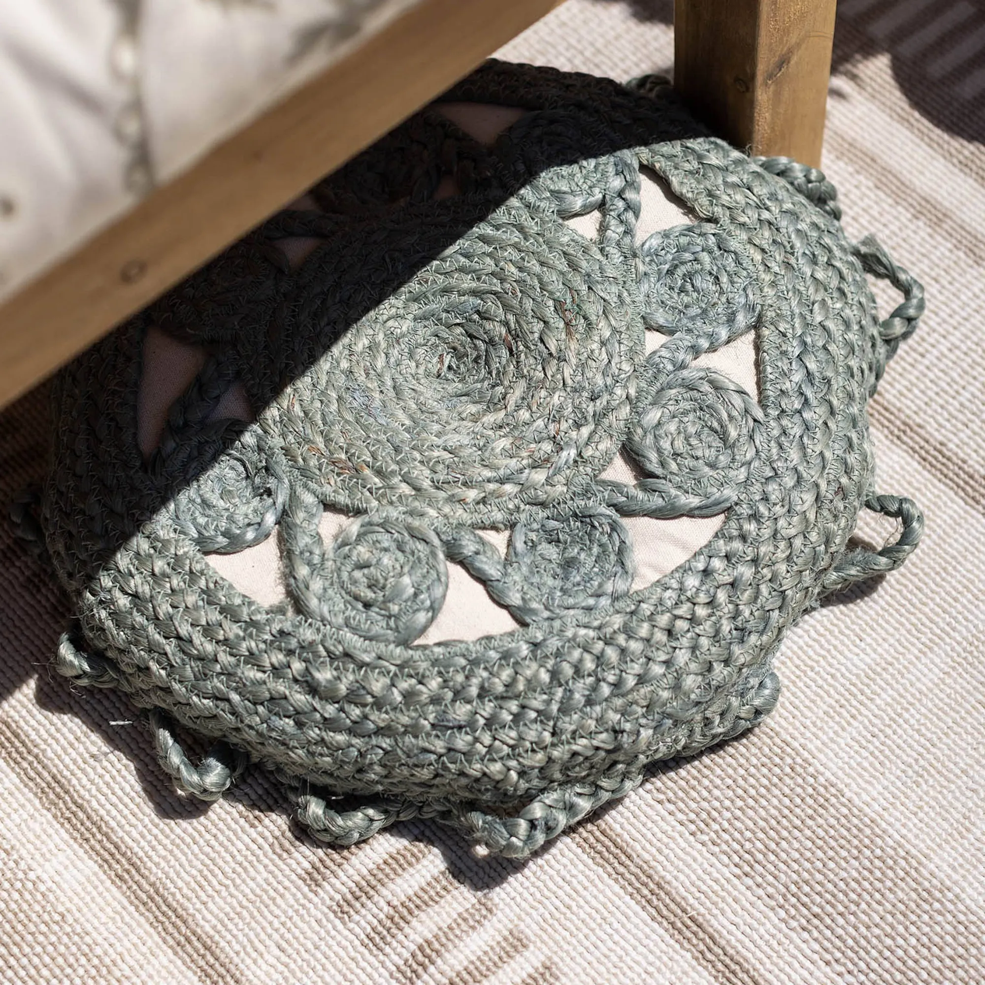 Online Coussin En Jute Flower Coussins