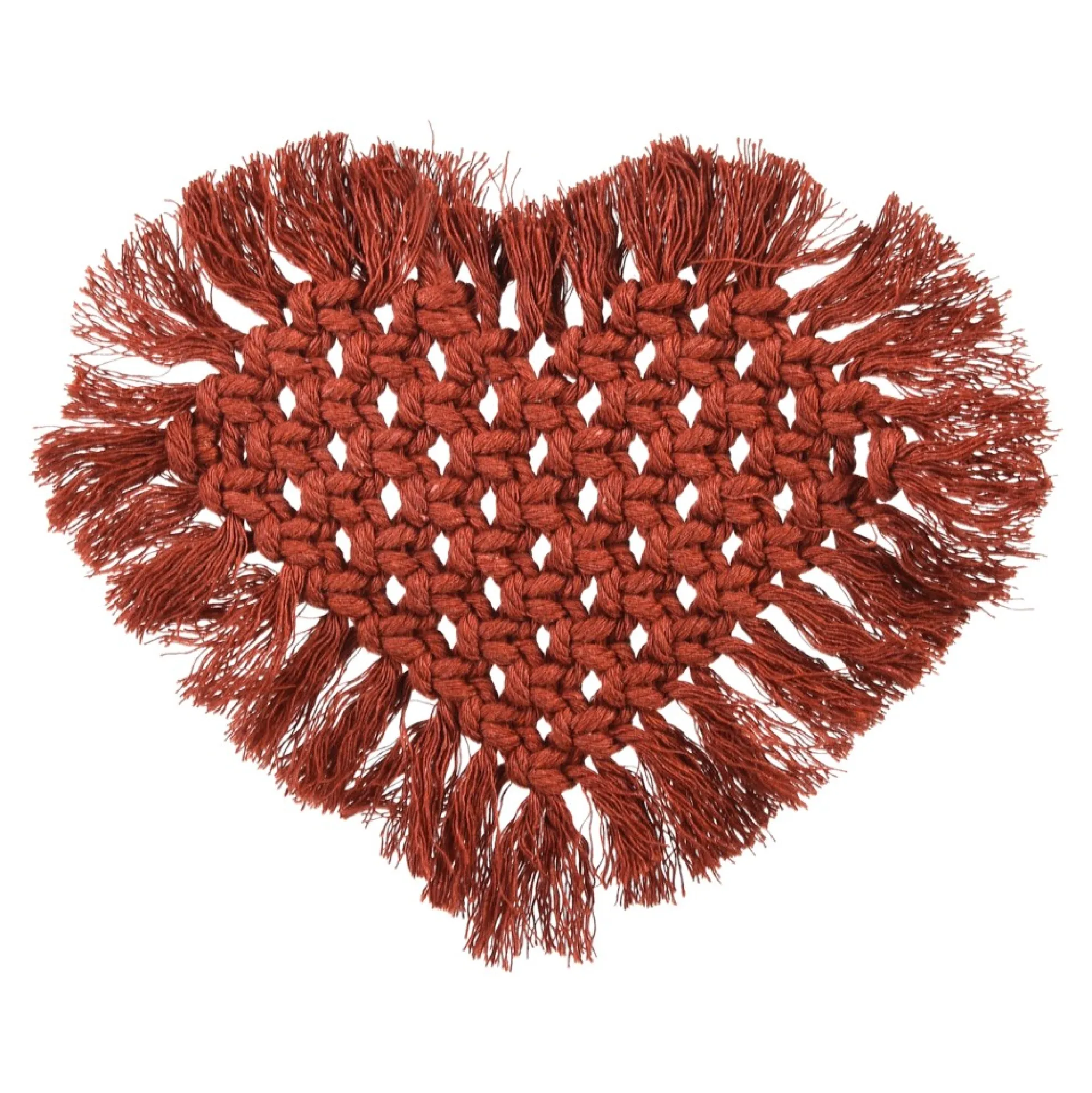 Flash Sale Dessous De Verre Macrame Coeur Idées De Cadeaux