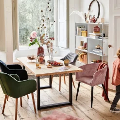 Hot Fauteuil En Velours Anabell Chaises