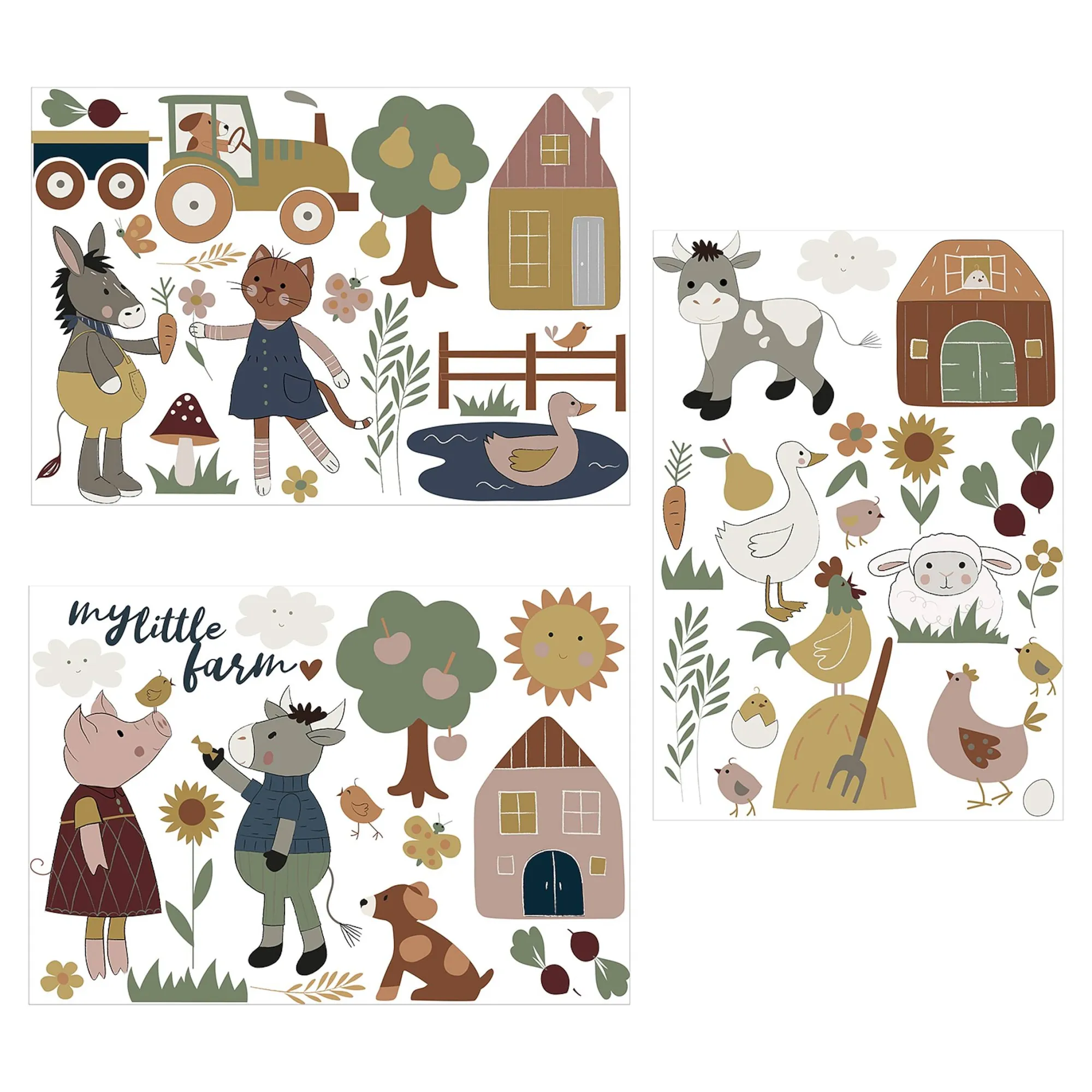 Cheap Feuilles De Stickers Muraux Little Farm Décoration Murale