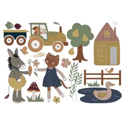 Cheap Feuilles De Stickers Muraux Little Farm Décoration Murale