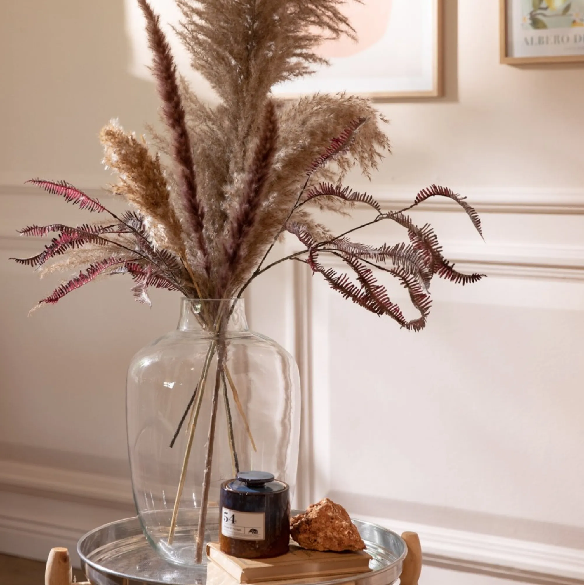 Store Fleur De Tige Artificielle Fougere D'Autruche Fleurs Individuelles