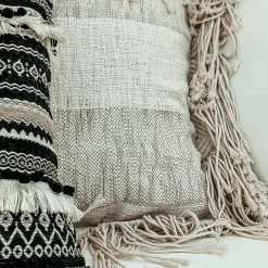 Fashion Housse De Coussin En Macrame Stripe Coussins
