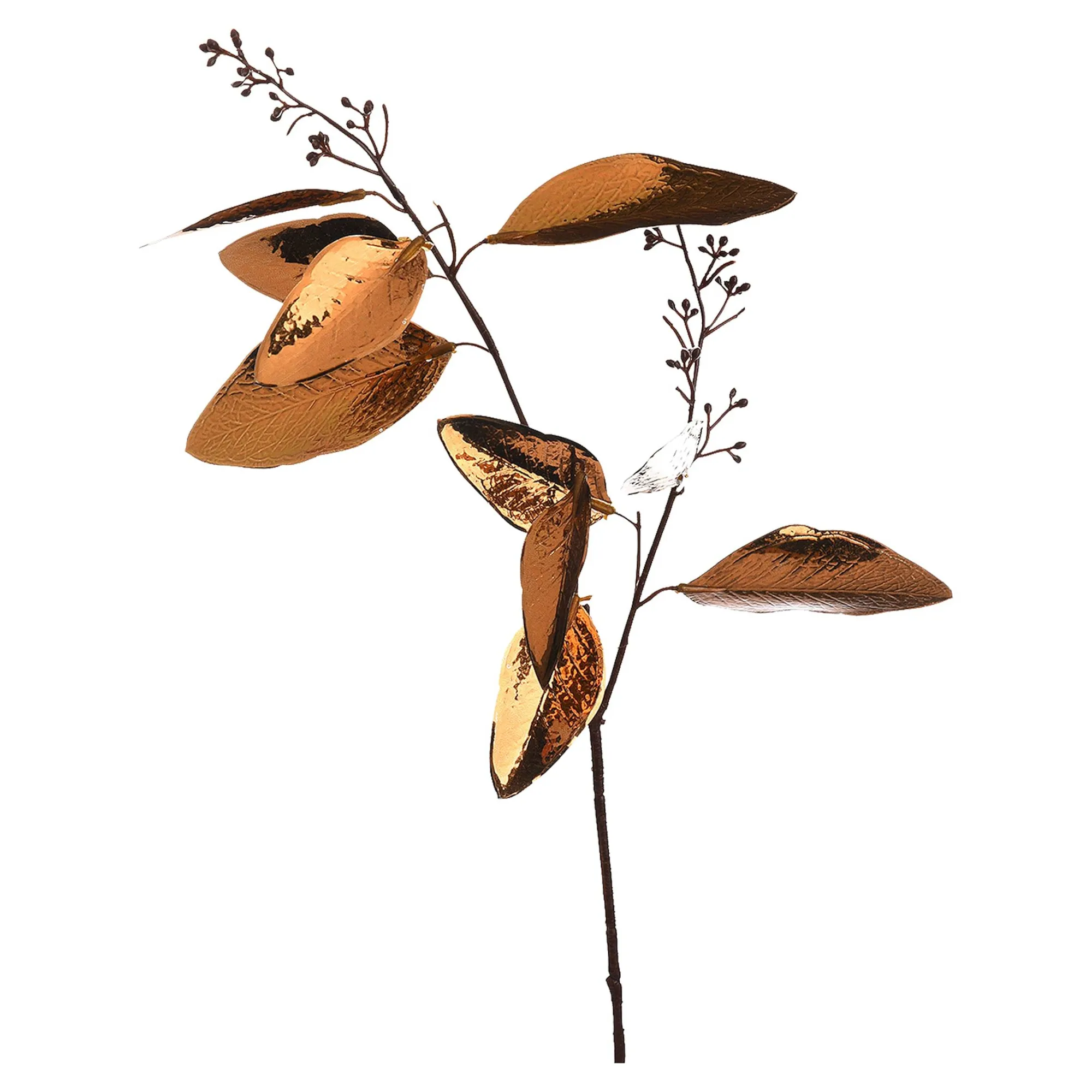 Online Metallic-Kunstzweig Blatter Fleurs Individuelles