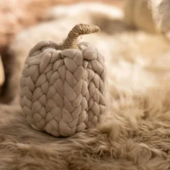 Fashion Objet Décoratif Citrouille Tricotee En Torsade Figurines & Objets
