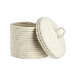 Online Panier De Rangement Corde Avec Couvercle Rangement