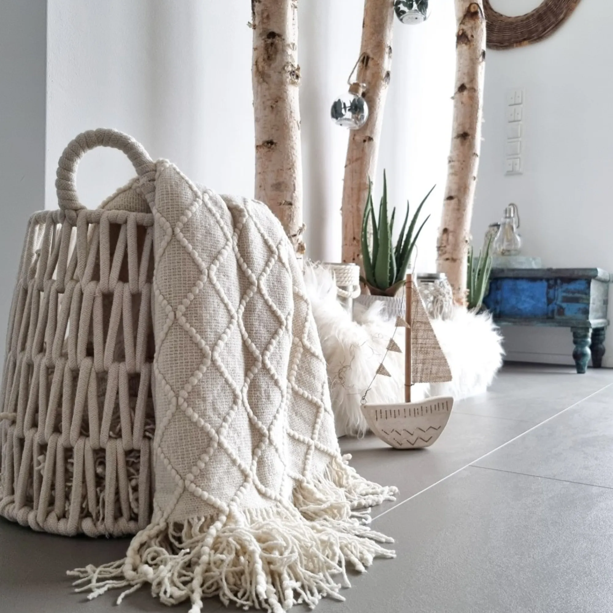 Sale Panier De Rangement En Macrame Idées De Cadeaux