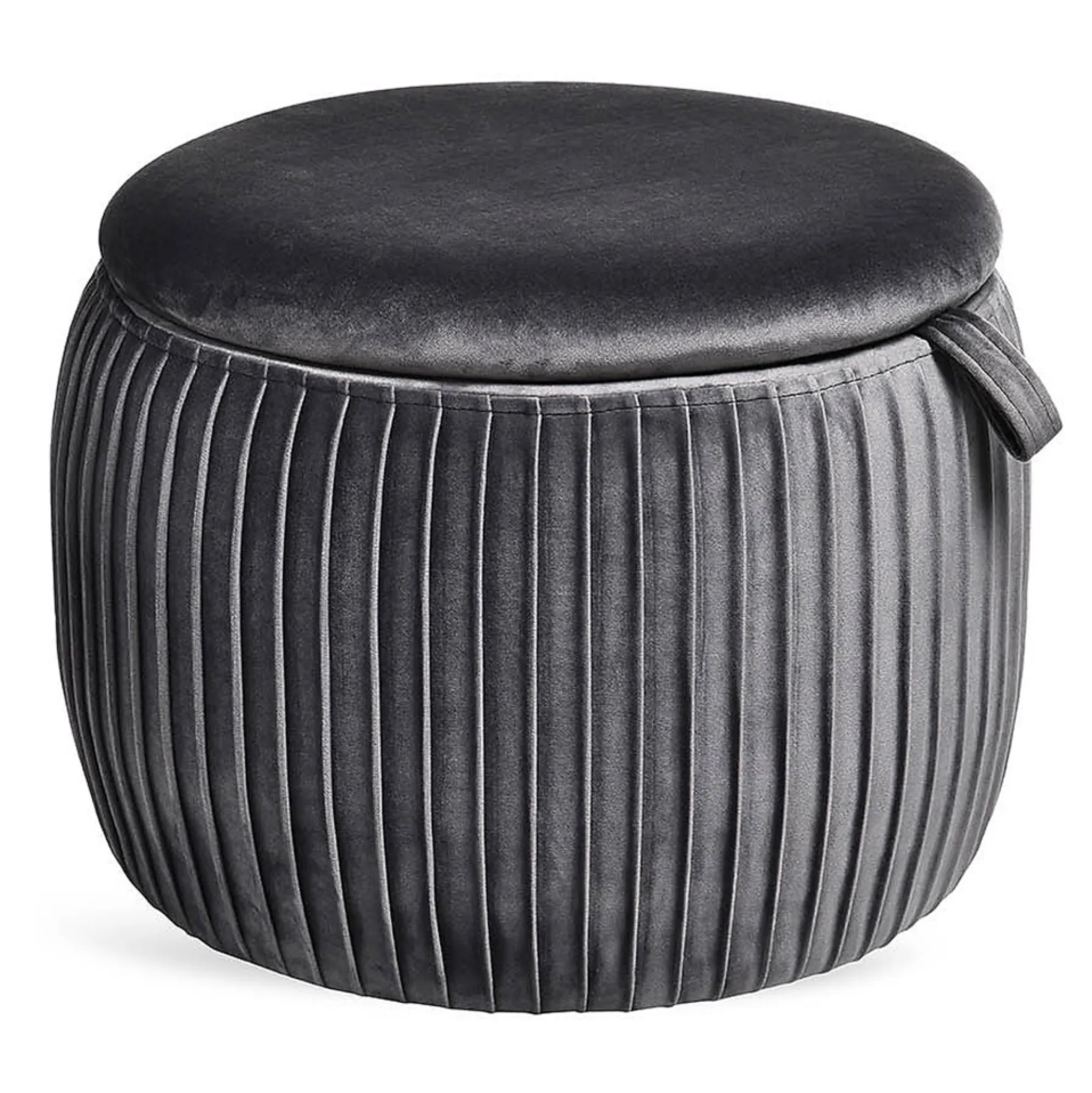 Shop Pouf En Velours Agnes Avec Espace De Rangement Idées De Cadeaux