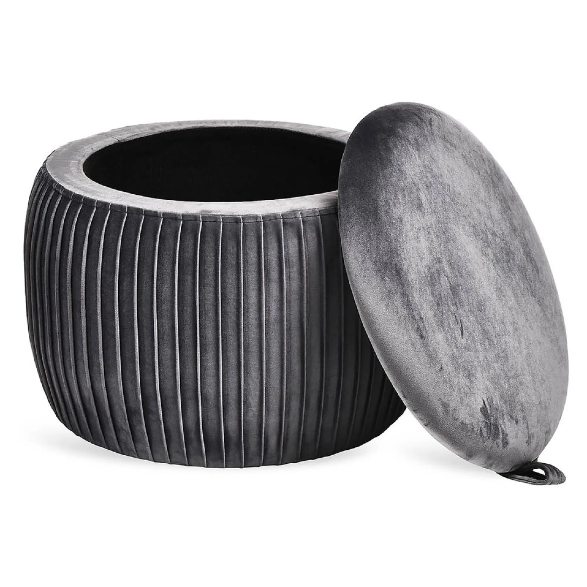 Shop Pouf En Velours Agnes Avec Espace De Rangement Idées De Cadeaux
