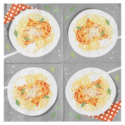 New Serviettes De Table Pasta Serviettes En Papier