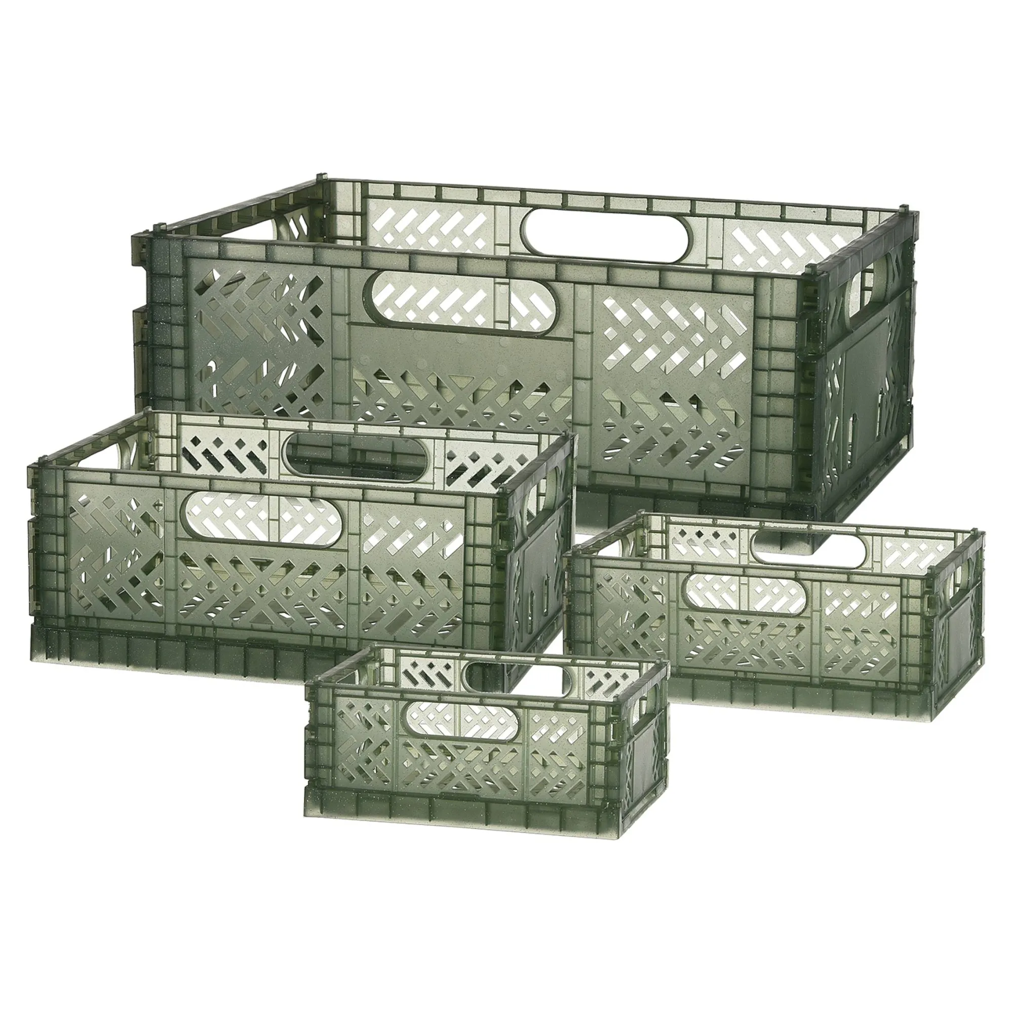 Flash Sale Set De Boîtes Pliantes Glitter Rangement