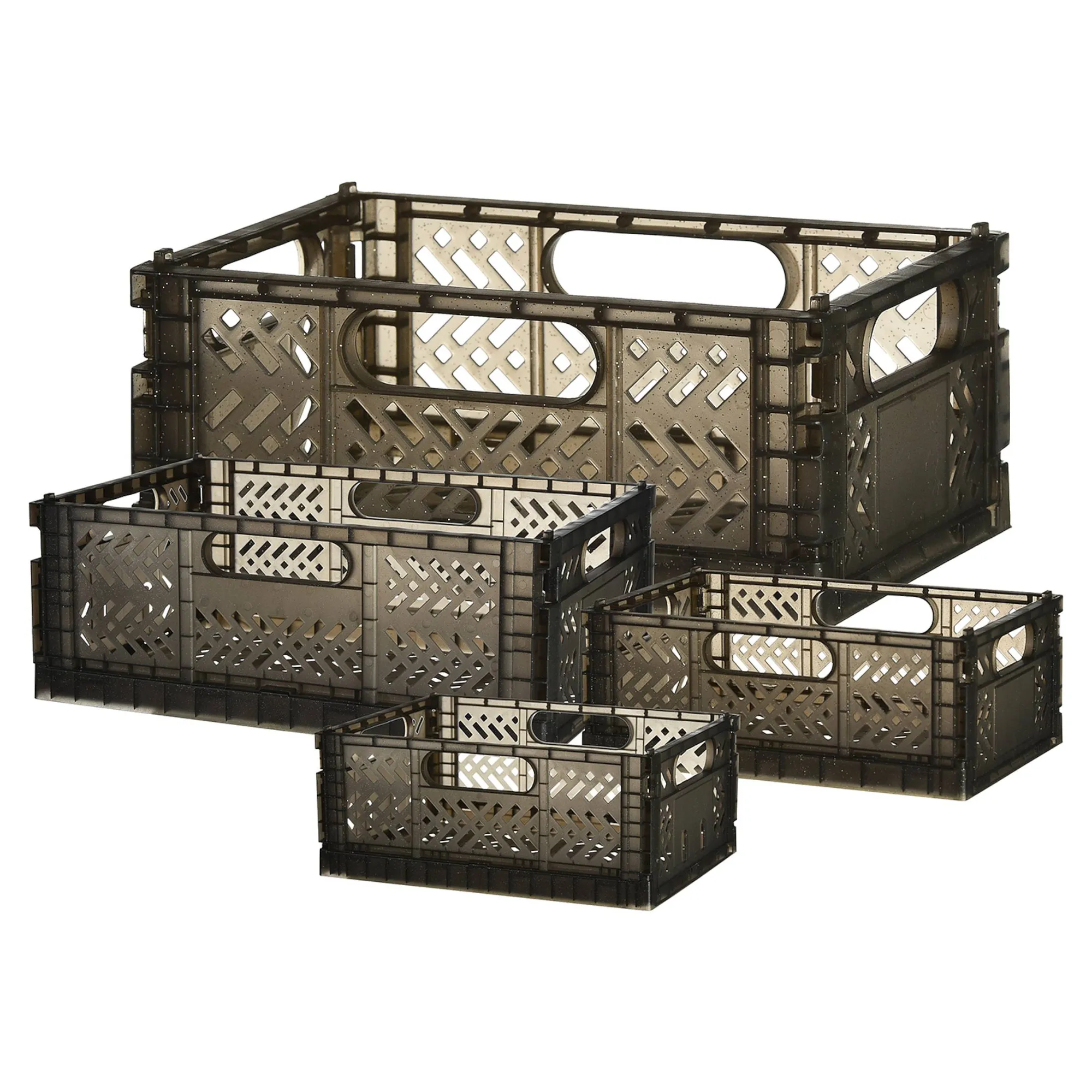 Cheap Set De Boîtes Pliantes Glitter Rangement