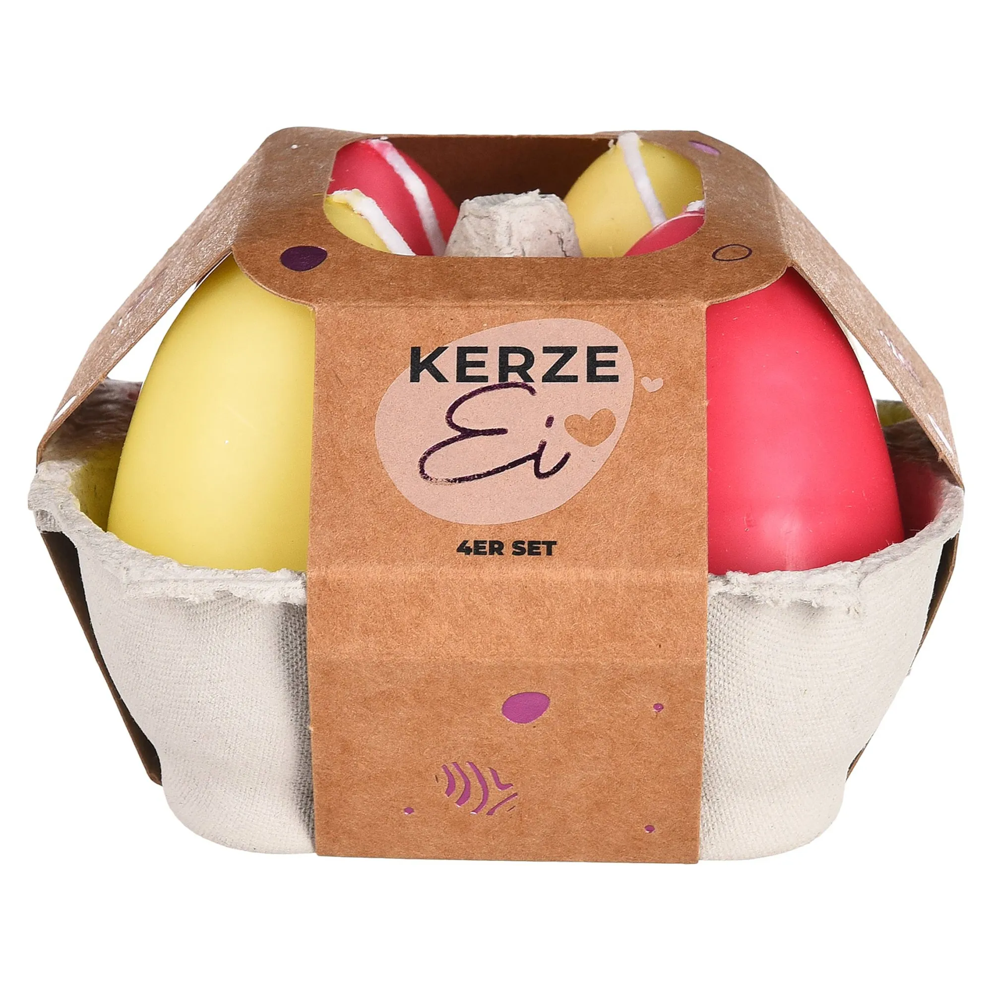 Fashion Set De Bougies A Motif "Oeuf Bougies