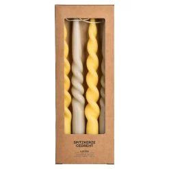 Cheap Set De Bougies Pointues, Torsadees Bougies