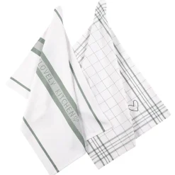 Flash Sale Set De Torchons Kitchen Love Torchons De Cuisine Et De Vaisselle