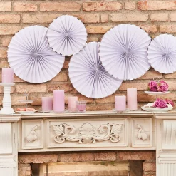 Sale Set D'Eventails Décoratifs Bord Argente Décoration De Fete