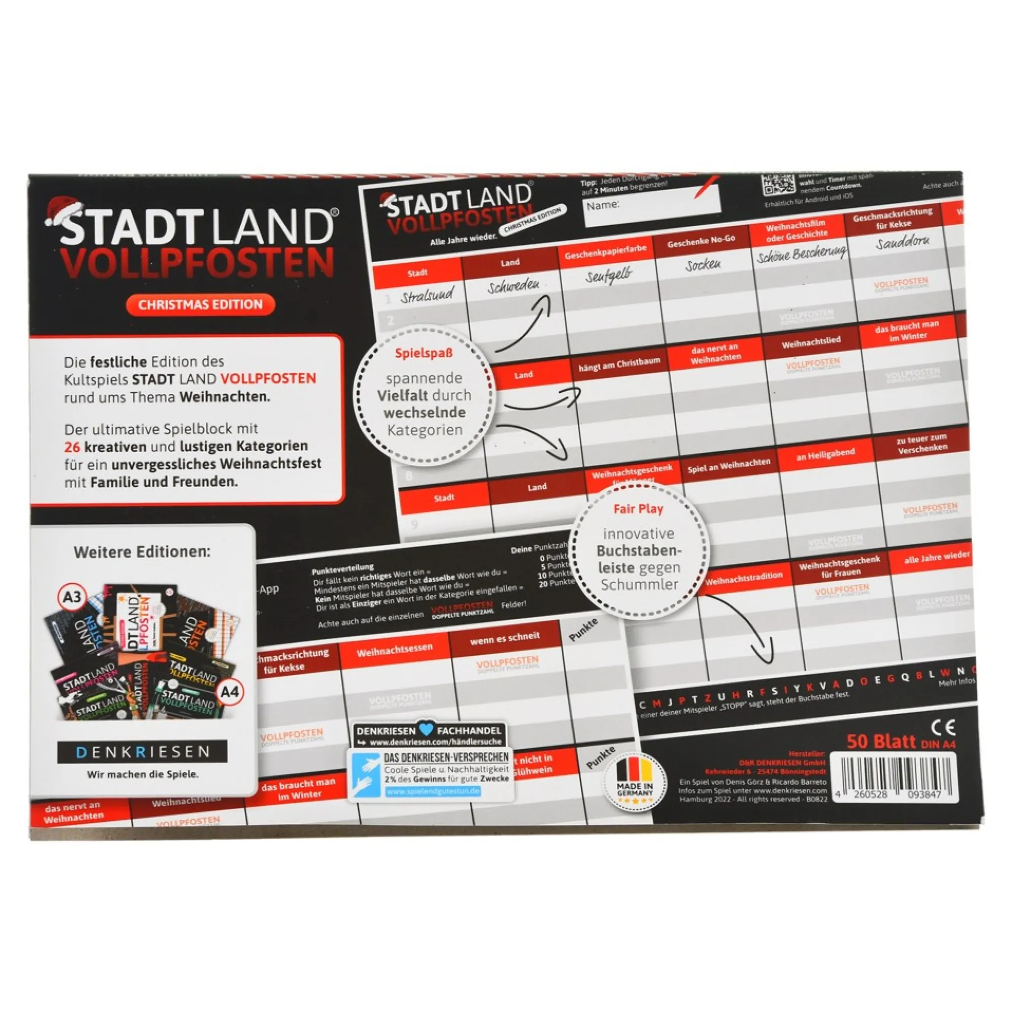 Shop Spiel Stadt Land Vollpfosten Christmas Edition Idées De Cadeaux