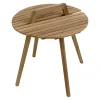 Hot Table D'Appoint D'Exterieur Alica En Teck Meubles De Jardin & De Balcon