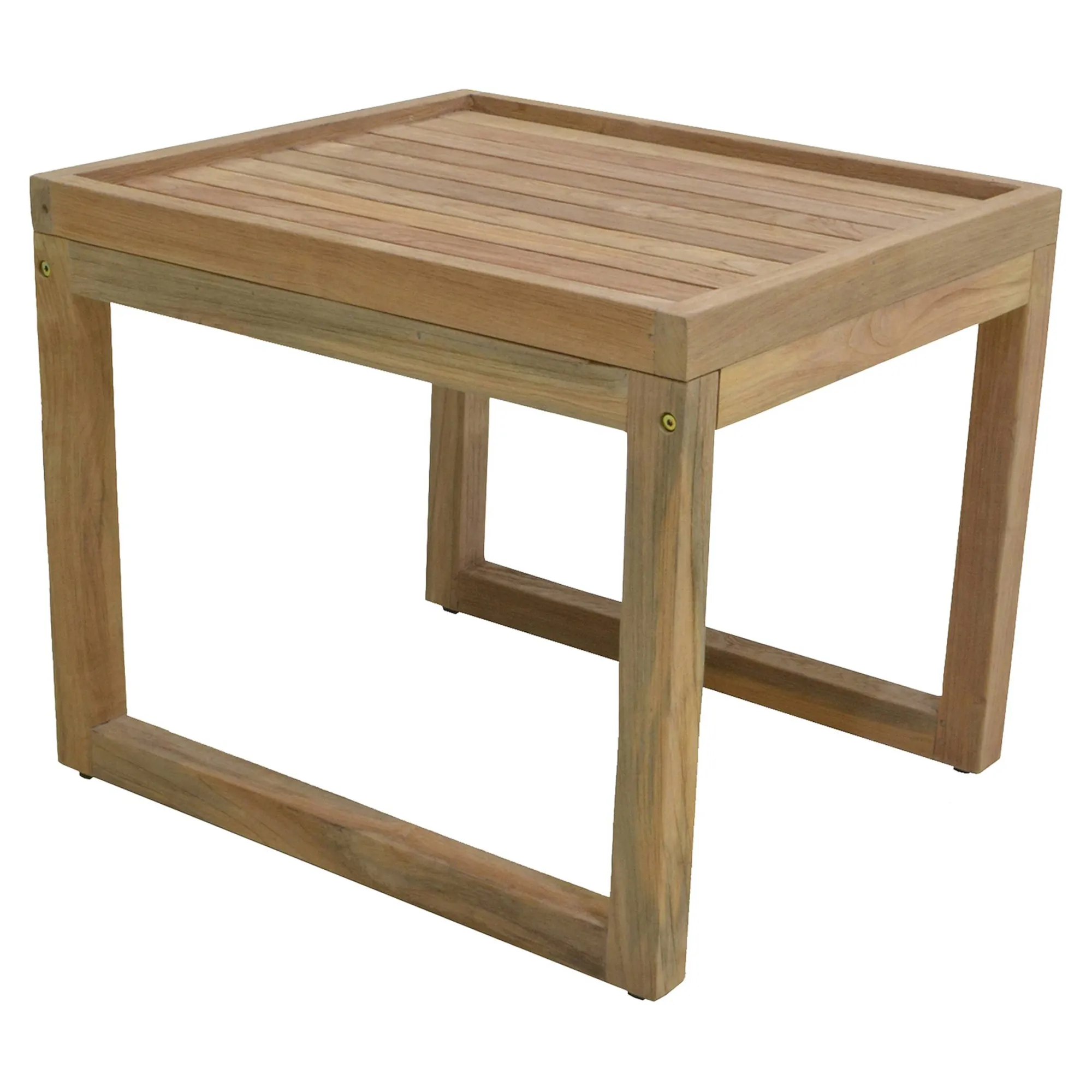 Outlet Table D'Appoint D'Exterieur Joe En Teck Meubles De Jardin & De Balcon