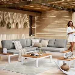 Flash Sale Table Lounge D'Exterieur Rica, Reglable Meubles De Jardin & De Balcon