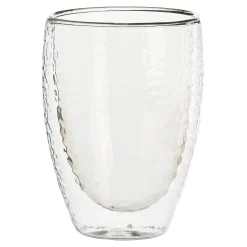 New Verre À Boire Isolant A Double Paroi Hammered Tasses & Gobelets